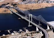 پاورپوینت آشنايی با مراحل طراحی و ساخت پل Carquinez Strait Bridge